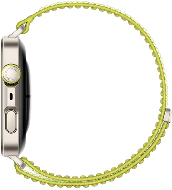 ساعة هواوي فيت 4 برو الذكية، شاشة أموليد مقاس 1.82 بوصة، NFC، حزام نيلون،  مقاومة للماء، لون أخضر، SYA-B29