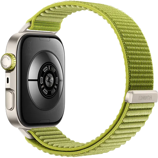 ساعة هواوي فيت 4 برو الذكية، شاشة أموليد مقاس 1.82 بوصة، NFC، حزام نيلون،  مقاومة للماء، لون أخضر، SYA-B29