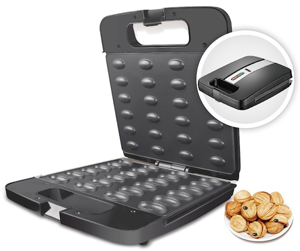 صانعة الوافل دي اس بي ، 1400 وات ، 4 شرائح مع لوحة ثابتة ، أسود ,KC1154