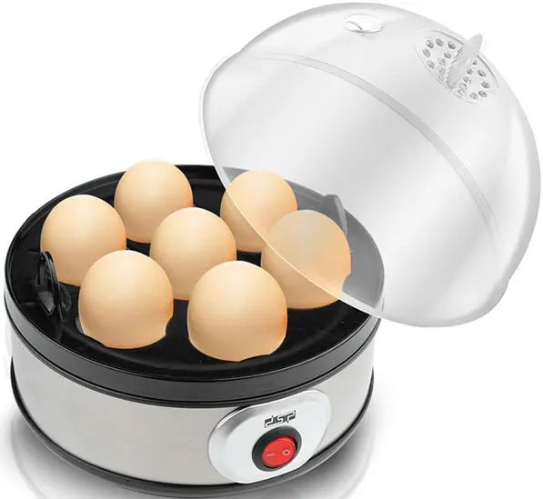 DSP Electric Egg Boiler, 350W, Black and Silver, KA5001