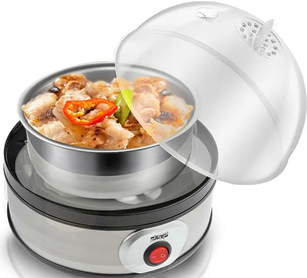 DSP Electric Egg Boiler, 350W, Black and Silver, KA5001