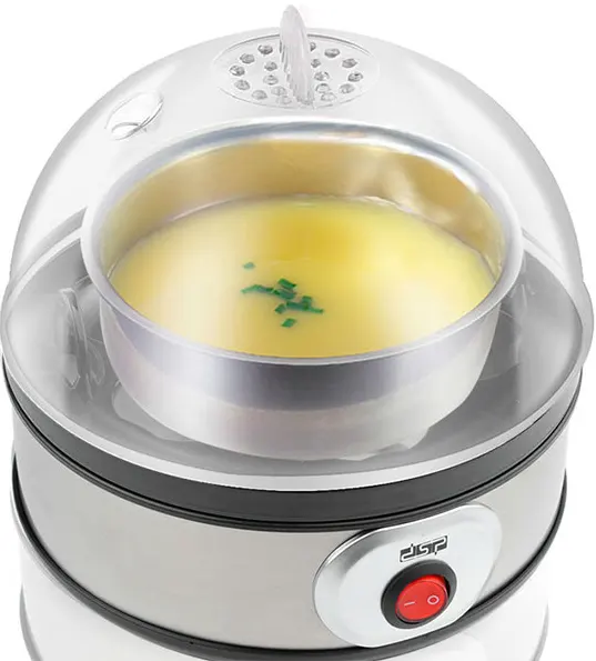 DSP Electric Egg Boiler, 350W, Black and Silver, KA5001