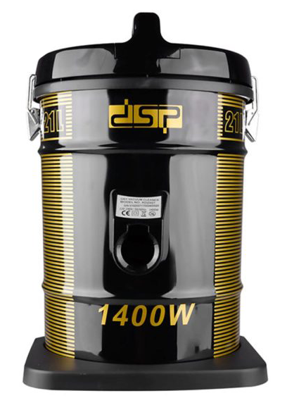 DSP Barrel Vacuum Cleaner, 1400W, 21L Capacity, Black, KD2007