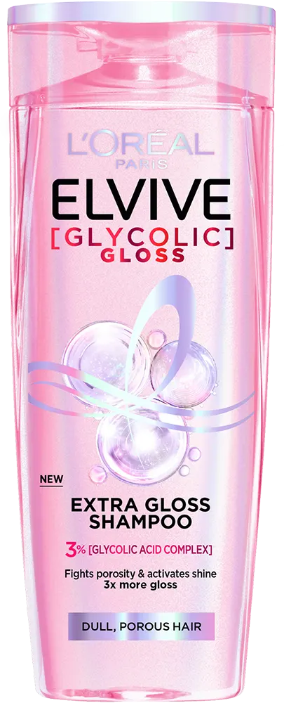 شامبو الفيف جليكوليك اكسترا جلوس للشعر الباهت من لوريال باريس، 200 مل