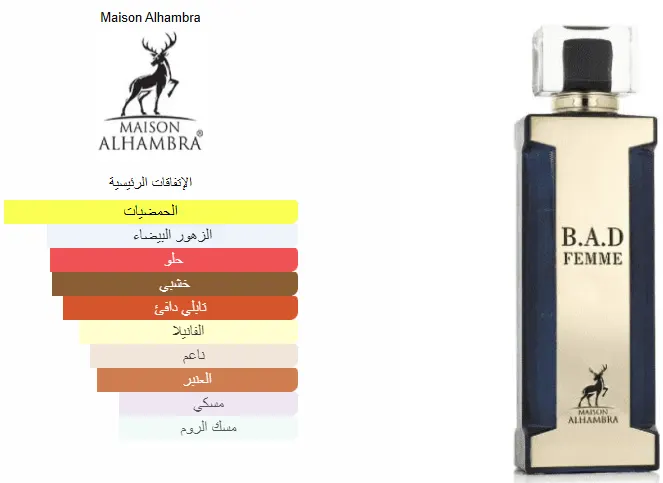 B.a.d Femme By Maison Alhambra For Women Edp, 100Ml