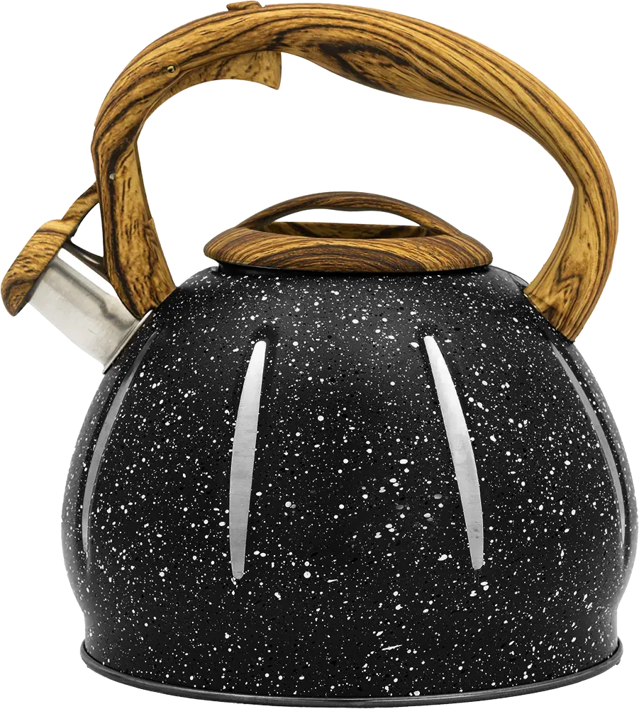 إبريق شاي جرانيت بصفارة تنبيه، سعة 3 لتر، ألوان متعددة، 12-106