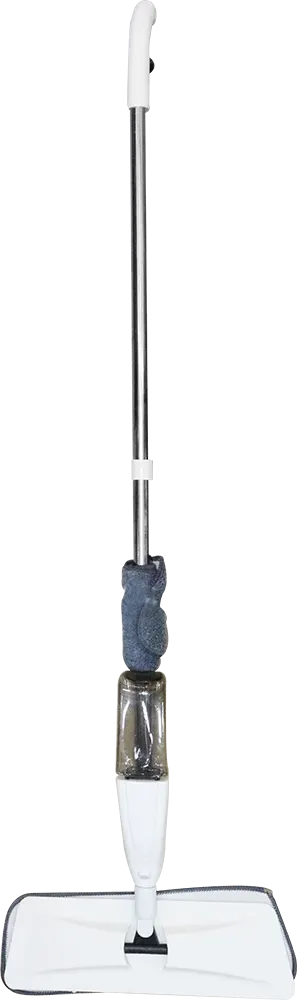 ممسحة ارضيات باركيه برشاش  مياه، يد استانلس ستيل، ابيض*رمادي، موديل 26-103