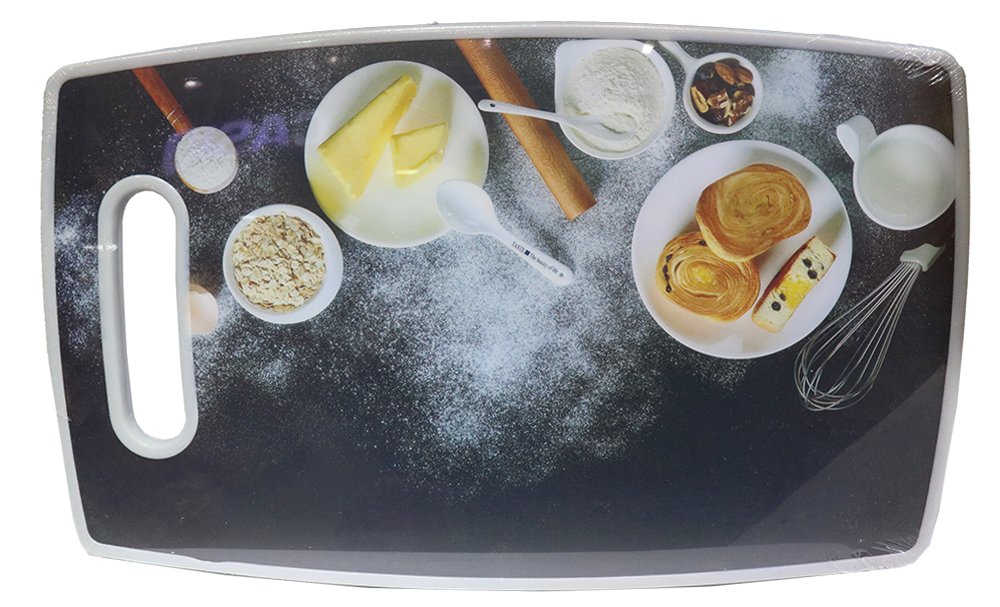 Plastic kitchen scoop, oval, multi-shaped, model 11-113