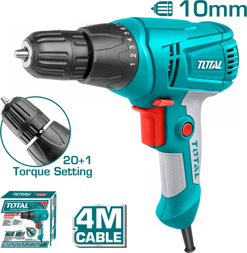 شنيور مفك اتوماتيك توتال تولز، 280 وات، ازرق، TD502106