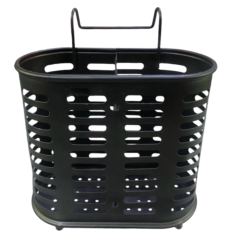 Spoon and kitchen utensil strainer, black, model 20-109