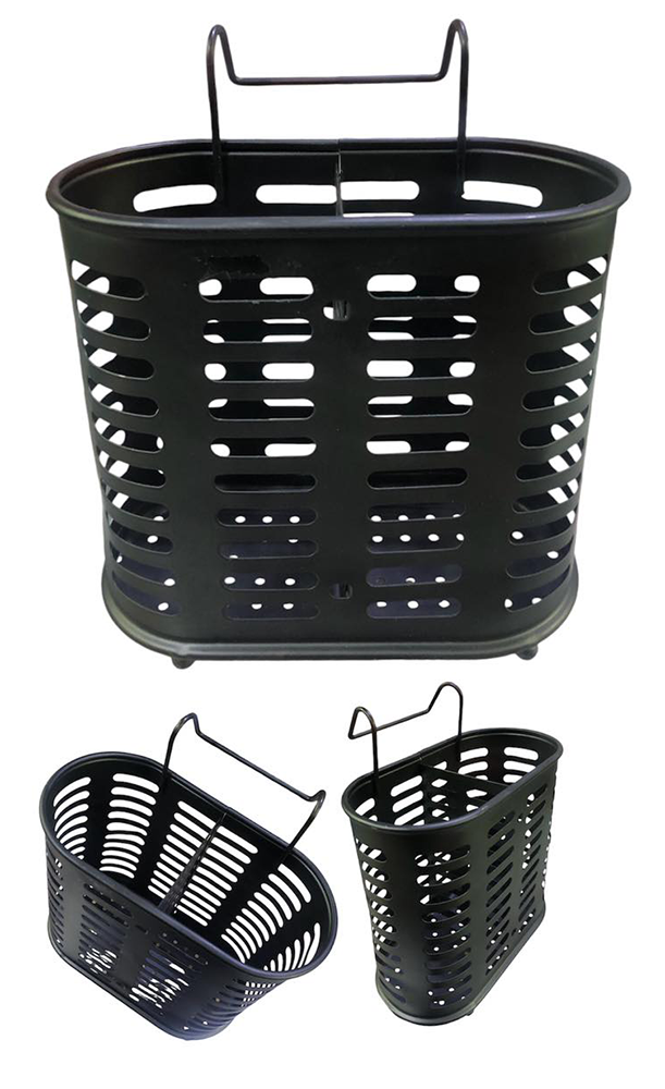 Spoon and kitchen utensil strainer, black, model 20-109