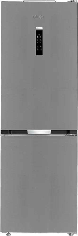 ثلاجة هيتاشي نوفروست، 316 لتر، 2 باب، فريزر سفلي، شاشة ديجيتال، انفرتر، فضى، R-B367EY2R
