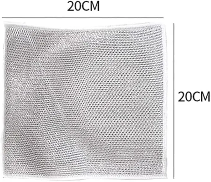 قطعة قماش سلكية لغسل الأطباق،  5 قطع