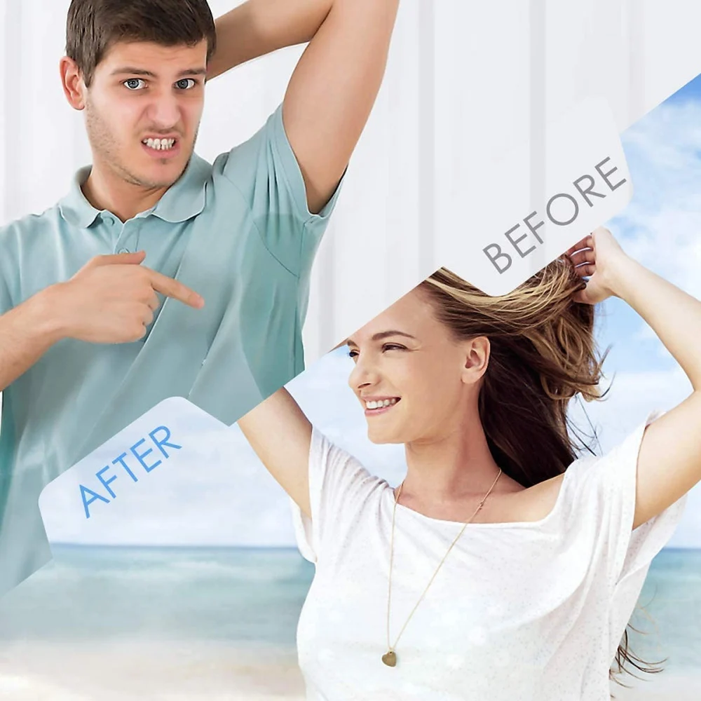 لصقات قطنية لأمتصاص العرق ، مكونة من 12 قطعة