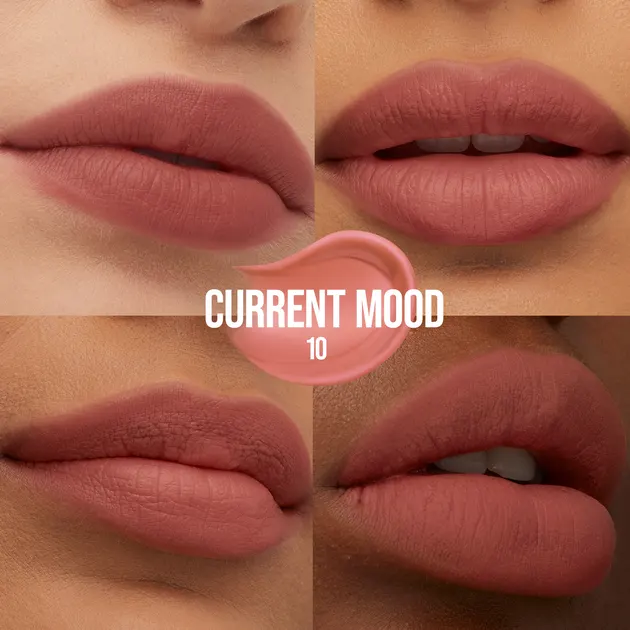 Maybelline Super Stay Teddy Tint Liquid Lip Tint, 10 Current Mood