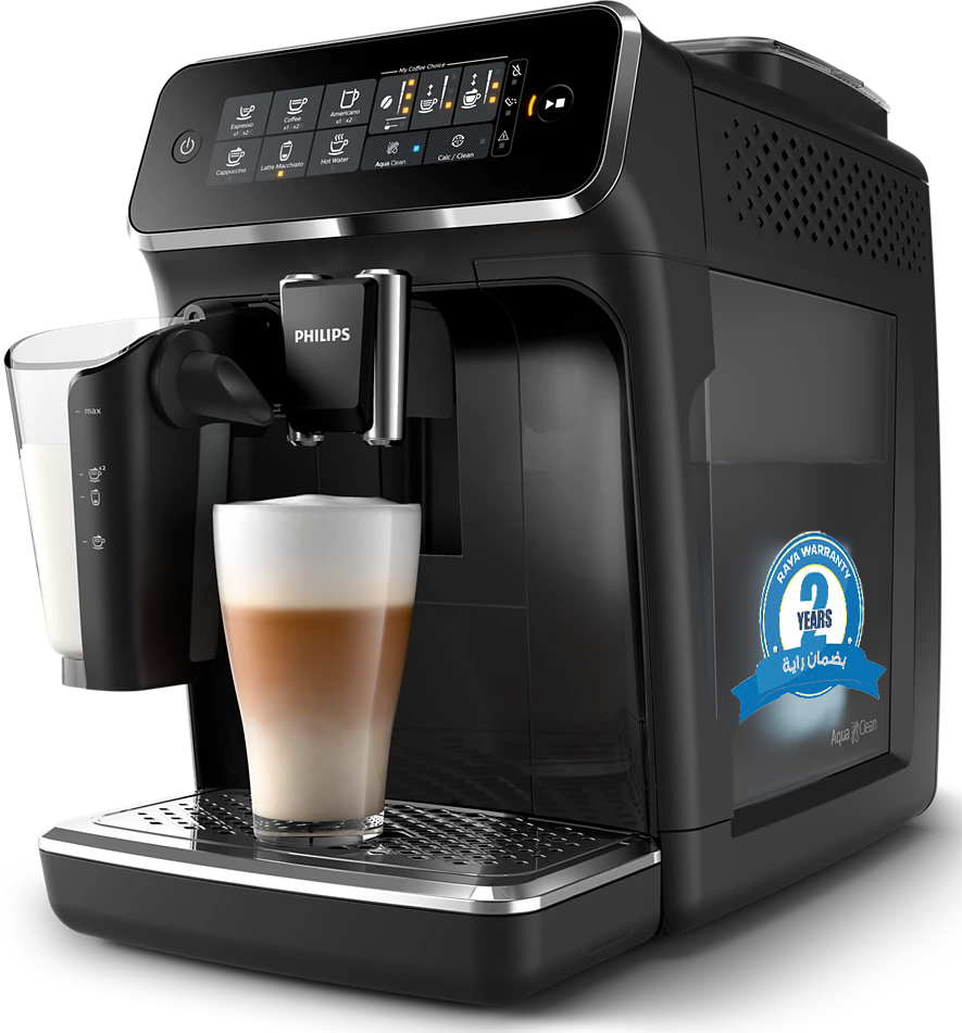 ماكينة تحضير القهوة و الإسبريسو فيليبس، 1500 وات، 1.8 لتر، 12 مستوى طحن، أسود، EP3241-50(ضمان راية)