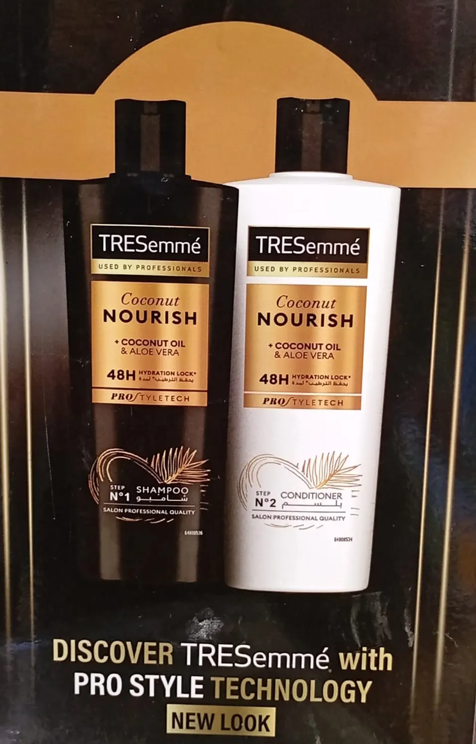 TRESemmé Shampoo and Conditioner with Coconut Oil and Aloe Vera, 400 ml, 25% off