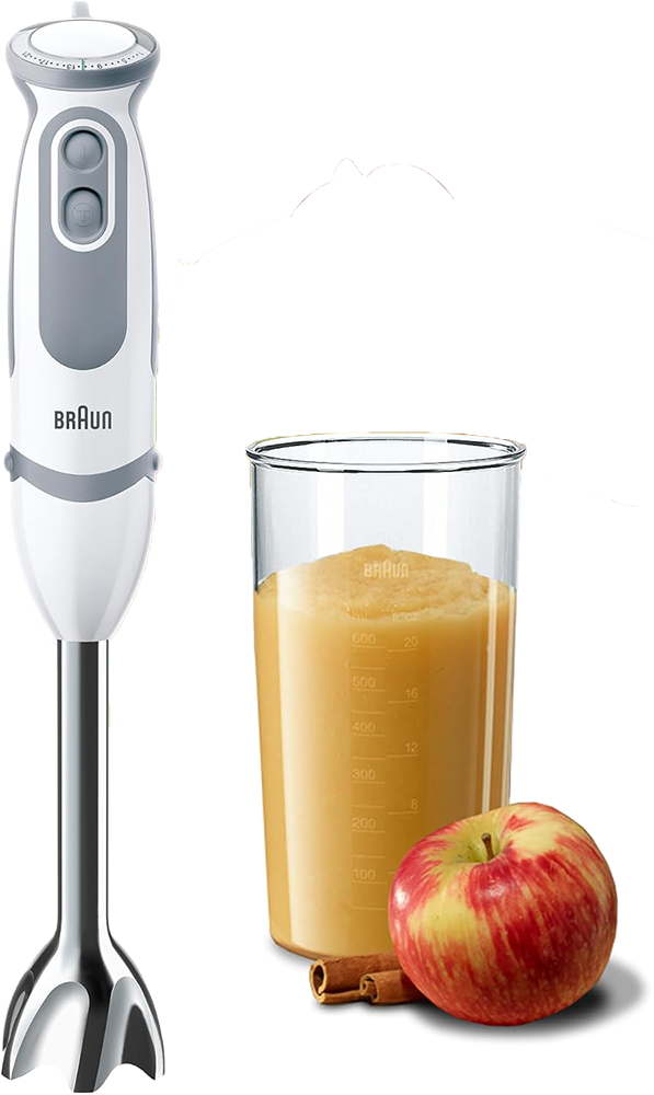 هاند بلندر براون مالتي كويك 5 فاريو، 1000 وات ، 21 سرعة، استانلس ، أبيض، MQ5200