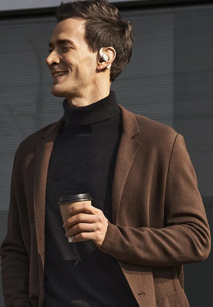 Huawei FreeArc Earbuds , Bluetooth 5.2, Water Resistance, Up to 28Hrs Battery , Grey