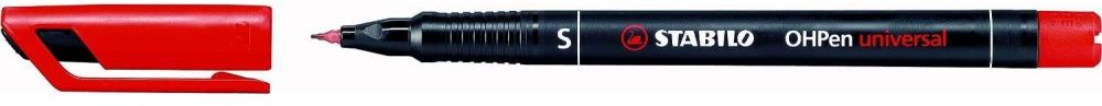 Stabilo OHPen Universal Permanent Marker Red