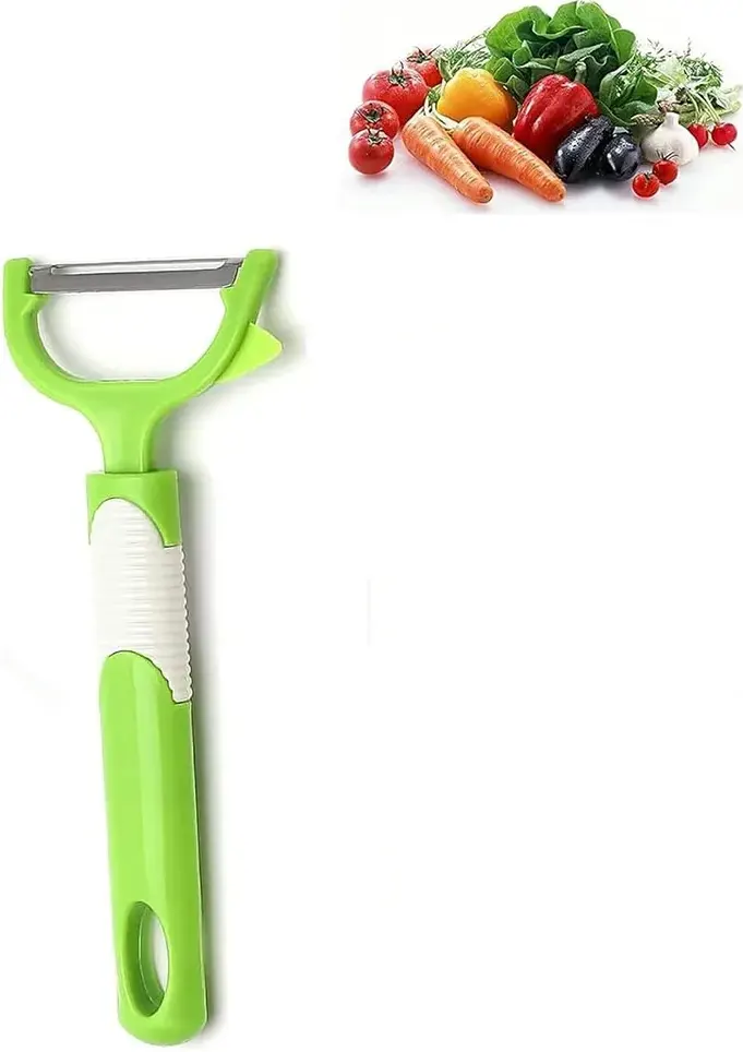 Stainless steel potato peeler with silicone handle - multi Shape