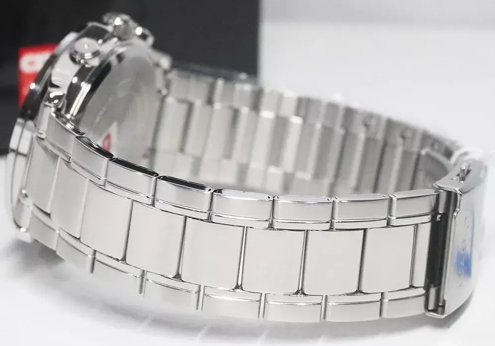 ساعة كاسيو للرجال، مينا اسود، عقارب دائرية، سوار ستانلس ستيل فضي، ساعة يد تناظرية، فضي، MTP-1374D-1A3V