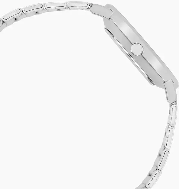 Casio Men's Black Dial Round Hands Silver Stainless Steel Band Analog Watch Silver Mtp-Vt03D-1B