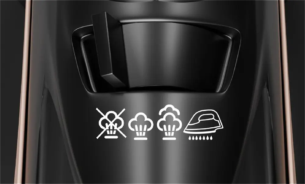 مكواه ملابس بخار ميانتا 2400 وات، قاعدة سيراميك، اسود * ذهبى، موديل SI181640A