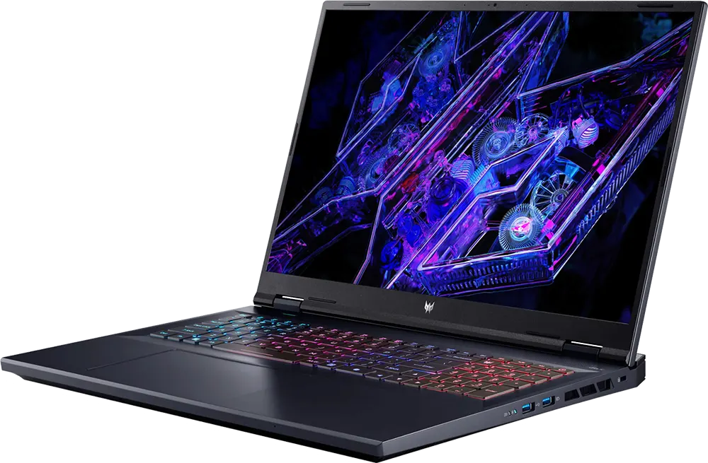 لابتوب ايسر بريداتور هيليوس نيو 18 PHN18-71-97YN، معالج إنتل كور i9-14900HX، الجيل الرابع عشر، رامات سعة 16 جيجابايت، هارد ديسك SSD سعة 1 تيرابايت، كارت شاشة NVIDIA®GeForce® RTX4060 سعة 8 جيجابايت GDDR6، شاشة WQXGA مقاس 18 بوصة، نظام تشغيل ويندوز 11 هوم، أسود غامق