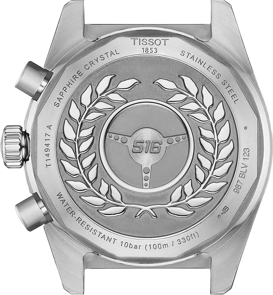 Tissot Men's Watch, Black Dial, Round Hands, Silver Stainless Steel Bracelet In Rose Gold, Analog Wrist Watch, Silver, T149.417.22.051.01