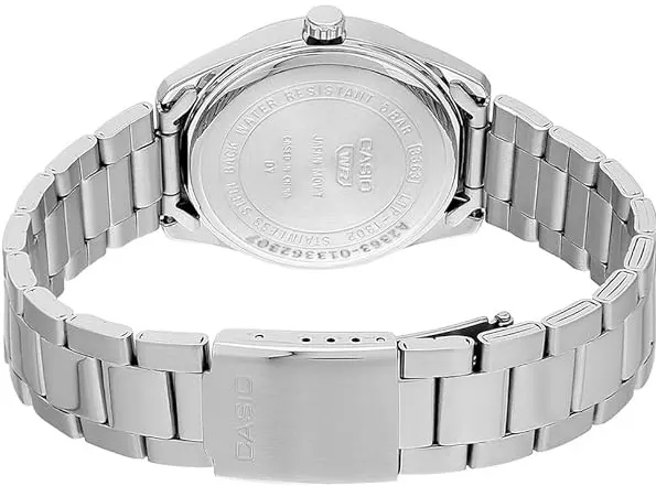 Casio Women's Watch, The mother of pearl Dial, Round Hands, Silver Stainless Steel Strap, Analog Wrist Watch, Silver, LTP-1302DS-4AVDF