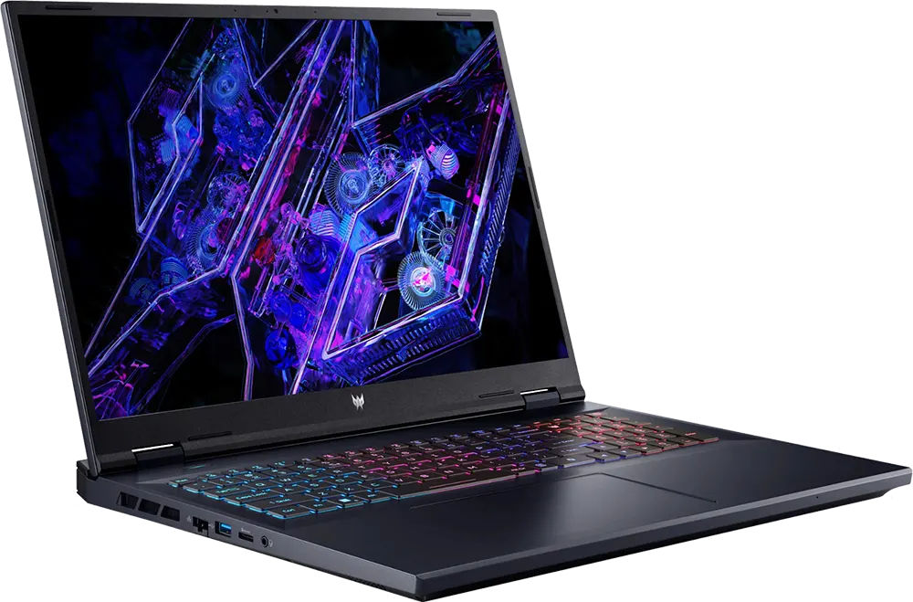 لابتوب ايسر بريداتور هيليوس نيو 18 PHN18-71-97K8، معالج إنتل كور i9-14900HX، الجيل الرابع عشر، رامات سعة 32 جيجابايت، هارد ديسك SSD سعة 1 تيرابايت، كارت شاشة NVIDIA®GeForce® RTX4070 سعة 8 جيجابايت GDDR6، شاشة WQXGA مقاس 18 بوصة، نظام تشغيل ويندوز 11 هوم، أسود غامق