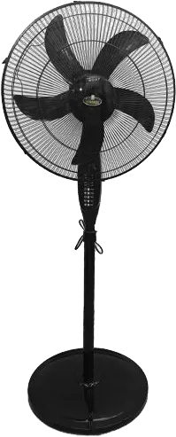 Kiriazi Stand Fan, 18 Inch, 5 Blades, 3 Speeds, Remote Control, Black, KHF18