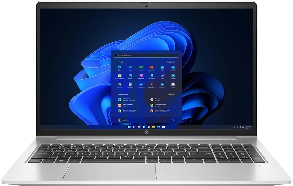 Laptop HP ProBook 450 G9 Intel Core i7-1255U, 8GB RAM, 512GB SSD Hard Disk, 15.6"FHD Display, Intel® Iris Xe Graphics, DOS, Silver