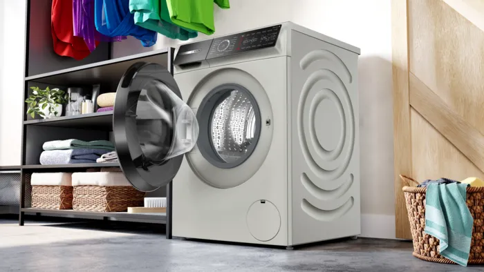 Bosch Fully Automatic Front Loading Washing Machine, German, 9 kg, 1400 RPM, Digital Screen, Wi-Fi, Silver, WGB2440XEG