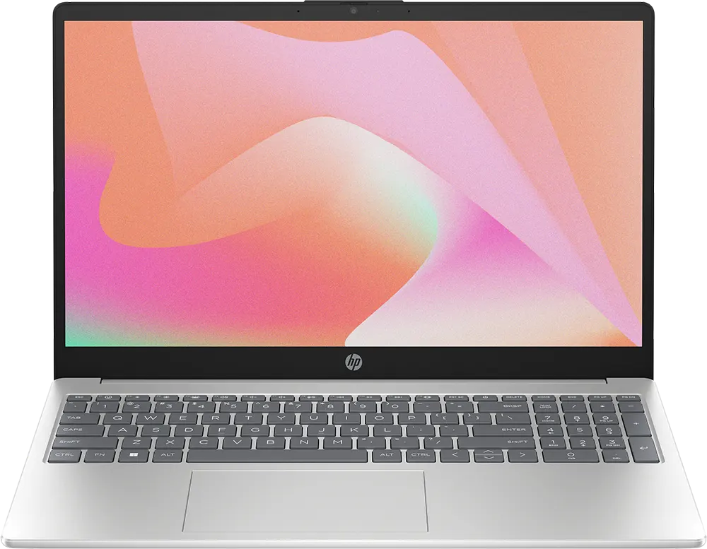 Laptop HP 15-FD0371NIA Intel Core I7-1355U, 8GB RAM, 512GB SSD Hard Disk, 15.6"FHD Display, NVIDIA® GeForce® MX570 Graphics Card, DOS, Silver