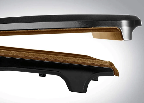 شواية جريل كهربائية جورج فورمان متوسطة، 1630 وات، تسخين سريع، الواح نحاسية غير لاصقة، أسود*نحاسي، 56-25811