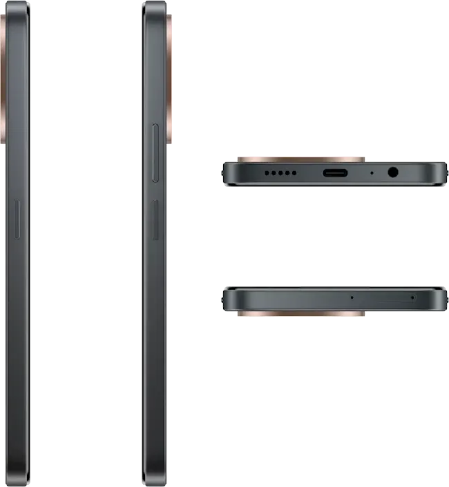 موبايل هونر X6C ، ثنائي الشريحة ، ذاكرة داخلية 256 جيجابايت ، رامات 6 جيجابايت ، شبكة الجيل الرابع إل تي إي، أسود