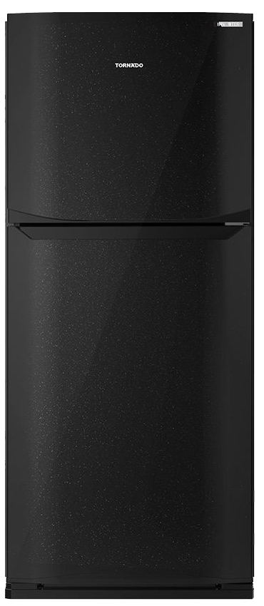 Tornado No Frost Refrigerator , 355 Liters , 2 Doors , Inverter Technology , Plasma , Black , RF-40FTV-BK