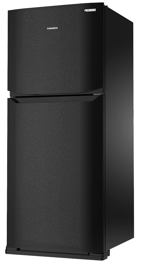 Tornado No Frost Refrigerator , 355 Liters , 2 Doors , Inverter Technology , Plasma , Black , RF-40FTV-BK