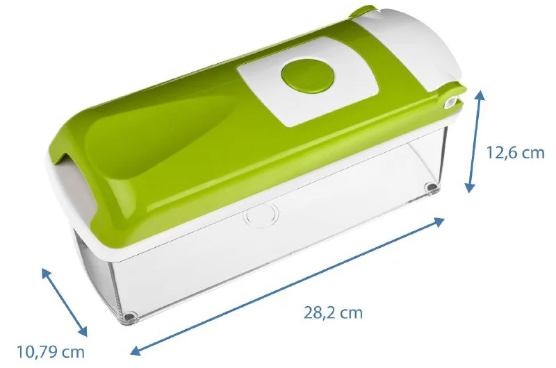 Nicer Dicer Multi-Purpose Plastic Vegetable Cutter, Green