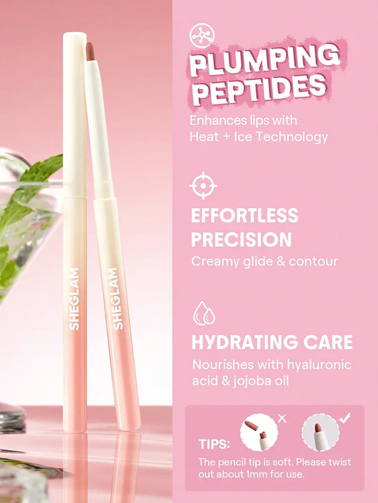 Sheglam Bold Booster Plumping Lip Liner, Barely There