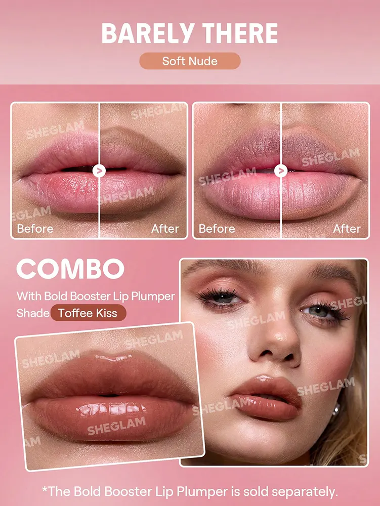 Sheglam Bold Booster Plumping Lip Liner, Barely There
