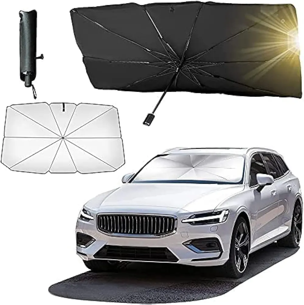 car umbrella with a pouch