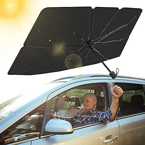 car umbrella with a pouch