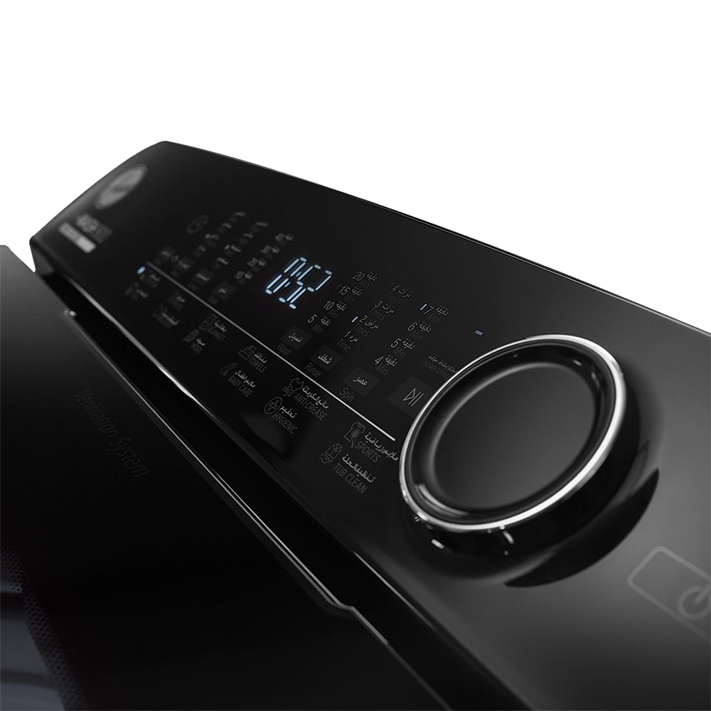 غسالة ملابس فوق اتوماتيك هوفر ، تحميل علوي ، 14 كيلو ، شاشة ديجيتال ، طلمبة ، سيلفر ، HWH-TLN14DSL