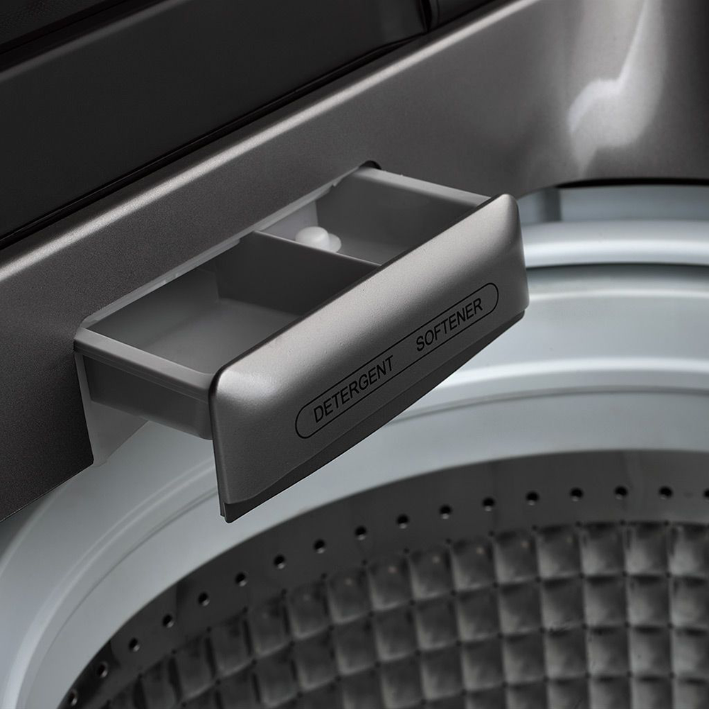 غسالة ملابس فوق اتوماتيك هوفر ، تحميل علوي ، 14 كيلو ، شاشة ديجيتال ، طلمبة ، سيلفر ، HWH-TLN14DSL