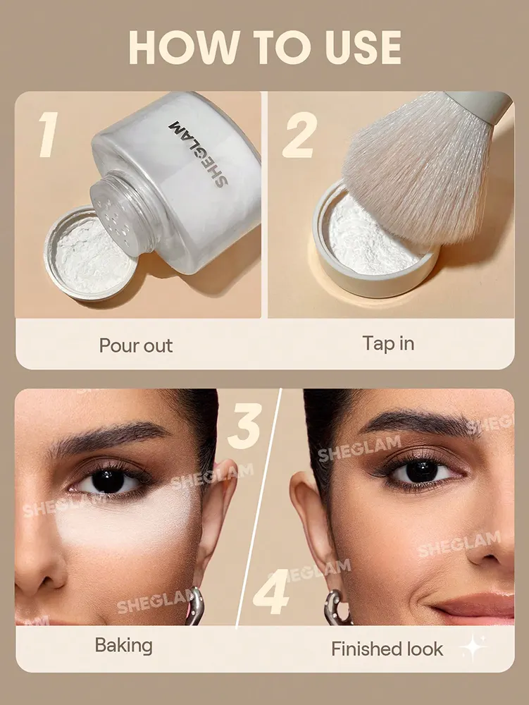 Sheglam Bottle Loose Setting Powder, Translucent
