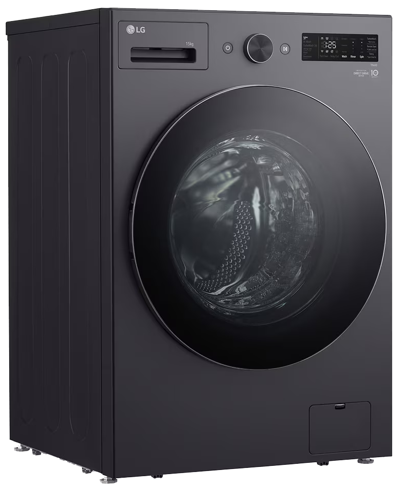 LG Full Automatic Washing Machine, 15 kg, Front Load, Digital Screen, Direct Drive Motor, Dark Silver, F0Z6DYP24