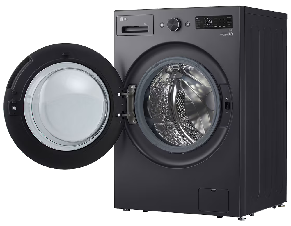LG Full Automatic Washing Machine, 15 kg, Front Load, Digital Screen, Direct Drive Motor, Dark Silver, F0Z6DYP24
